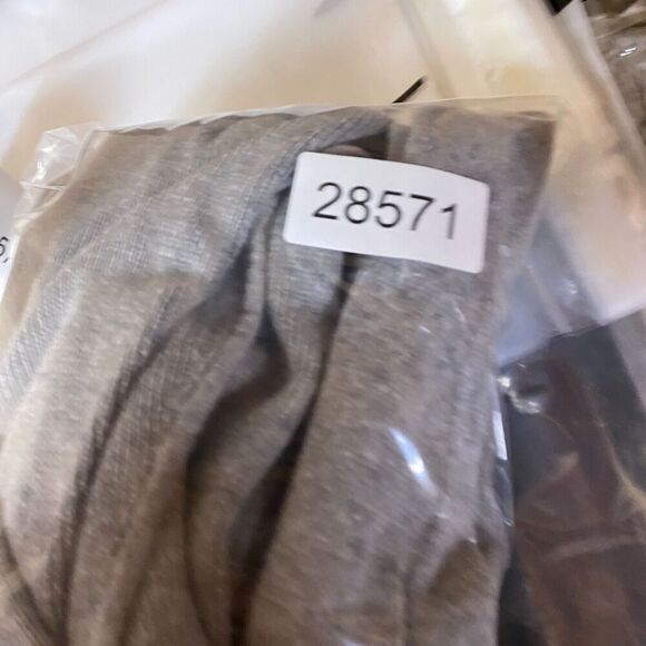 Loft Cardigan Women S Small Gray Knit Collared Open Front Belted Long Sleeve - Picture 9 of 9